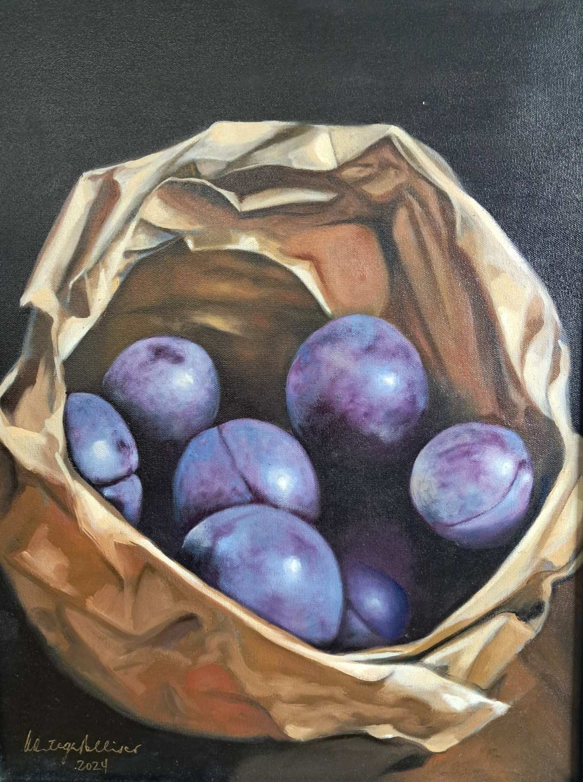 Plums in Paper